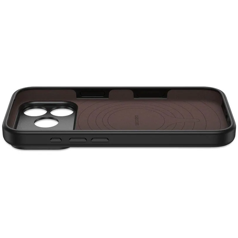 Coque Decoded silicone antimicrobienne MagSafe pour iPhone 18 Pro Max / 17 Pro Max — Noir carbone — vue 4