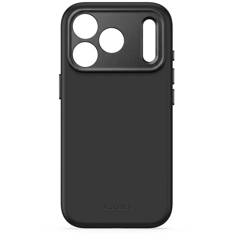 Coque Decoded silicone antimicrobienne MagSafe pour iPhone 18 Pro Max / 17 Pro Max — Noir carbone — vue 8