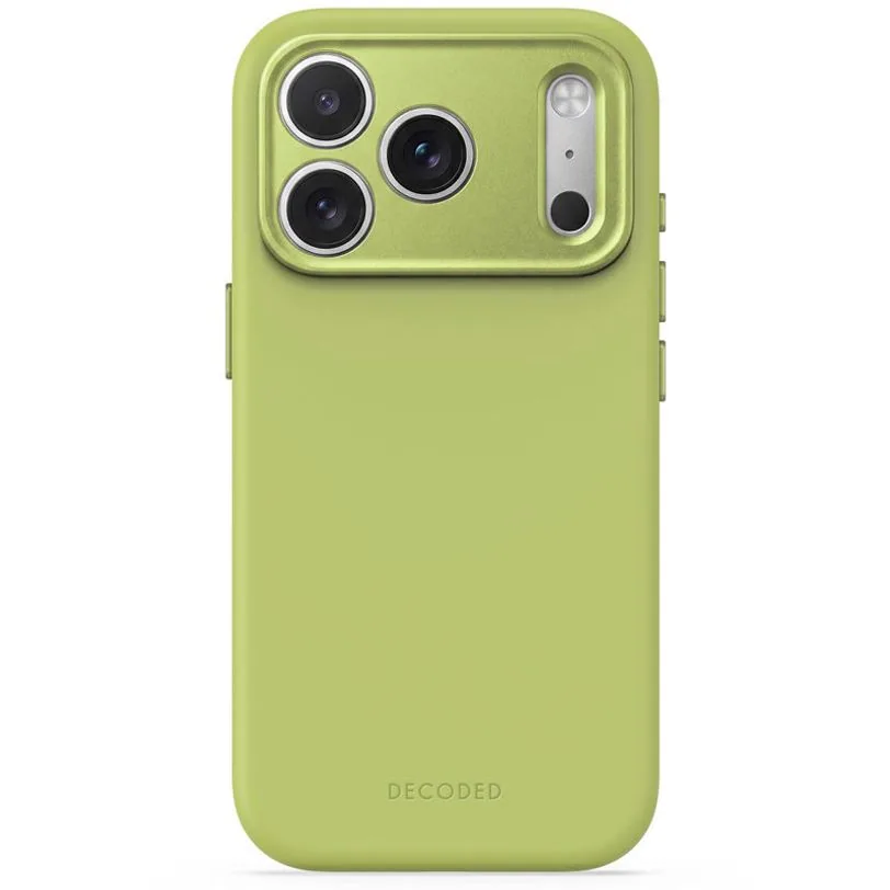 Coque Decoded silicone antimicrobienne MagSafe pour iPhone 18 Pro Max / 17 Pro Max — Vert mousse