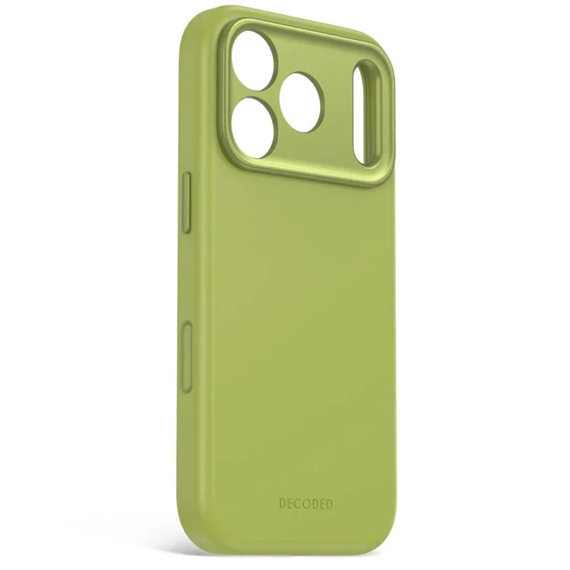 Coque Decoded silicone antimicrobienne MagSafe pour iPhone 18 Pro Max / 17 Pro Max — Vert mousse — vue 2