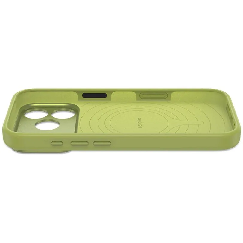 Coque Decoded silicone antimicrobienne MagSafe pour iPhone 18 Pro Max / 17 Pro Max — Vert mousse — vue 4