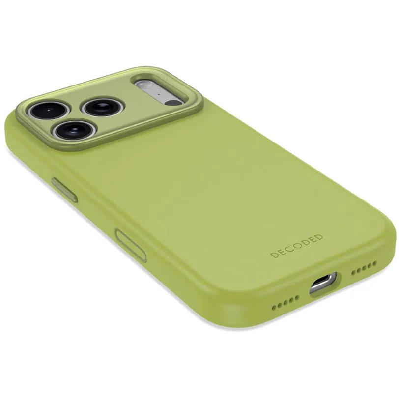 Coque Decoded silicone antimicrobienne MagSafe pour iPhone 18 Pro Max / 17 Pro Max — Vert mousse — vue 6