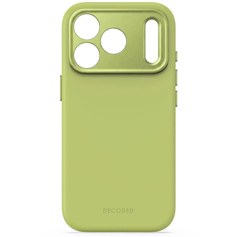 Coque Decoded silicone antimicrobienne MagSafe pour iPhone 18 Pro Max / 17 Pro Max — Vert mousse — vue 8