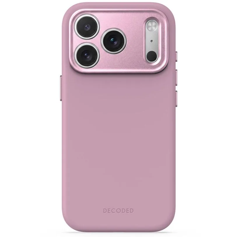 Coque Decoded silicone antimicrobienne MagSafe pour iPhone 18 Pro Max / 17 Pro Max — Quartz rose