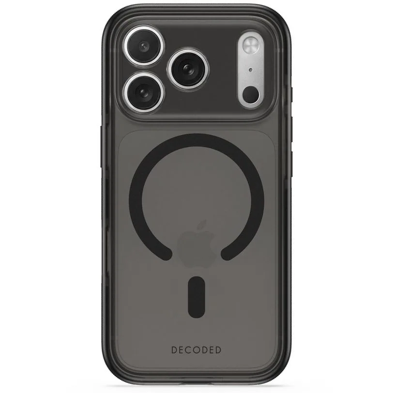 Coque Decoded DropTec transparente pour iPhone 18 Pro Max — Noir givré