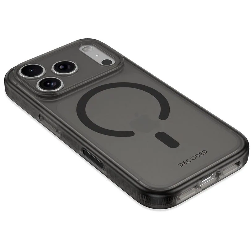 Coque Decoded DropTec transparente pour iPhone 18 Pro Max — Noir givré — vue 8