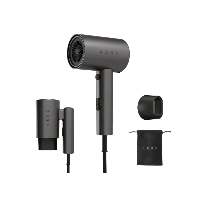 Sèche-cheveux AENO HD2 2000 W ionique pliable — Gris