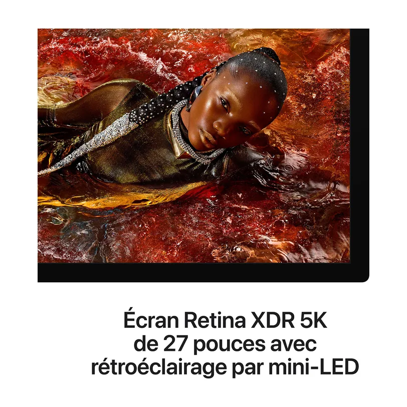 Studio Display XDR — Verre nano-texture, pied réglable en hauteur — vue 4