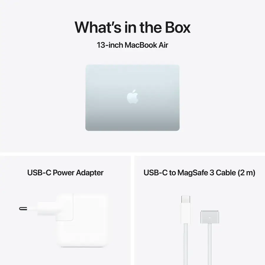 MacBook Air 13 pouces Apple M5 16 Go / 1 To — Bleu ciel