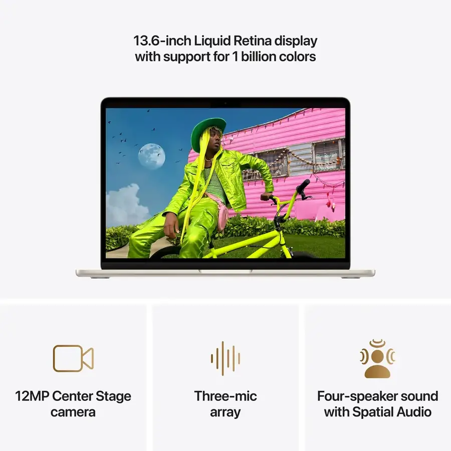 MacBook Air 13 pouces Apple M5 16 Go / 1 To — Lumière stellaire