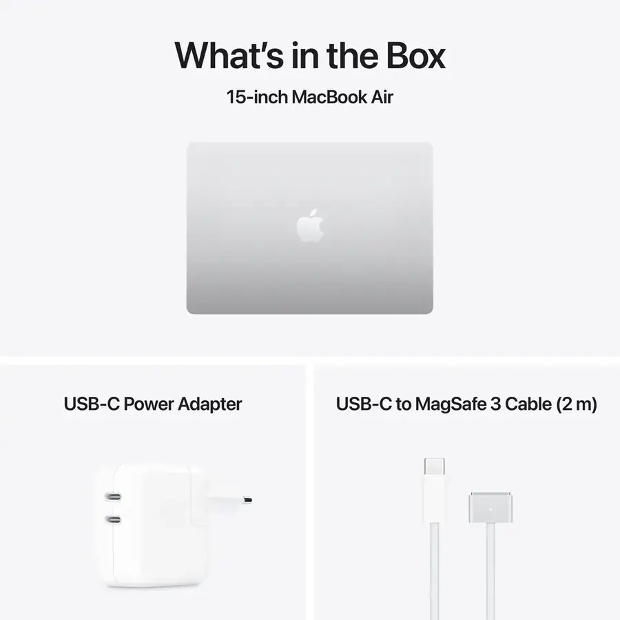 MacBook Air 15 pouces Apple M5 16 Go / 1 To — Argent