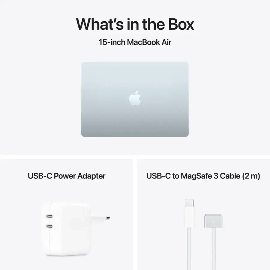 MacBook Air 15 pouces Apple M5 16 Go / 512 Go — Bleu ciel