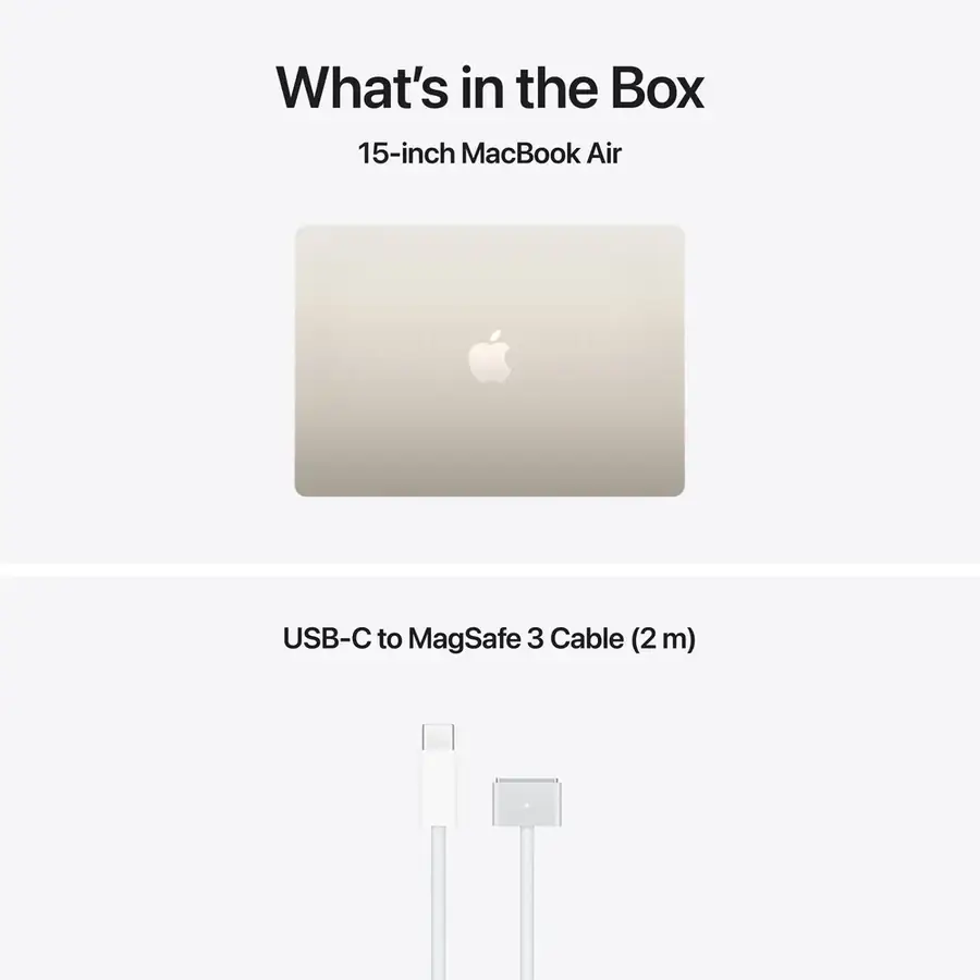 MacBook Air 15 pouces Apple M5 16 Go / 1 To — Lumière stellaire