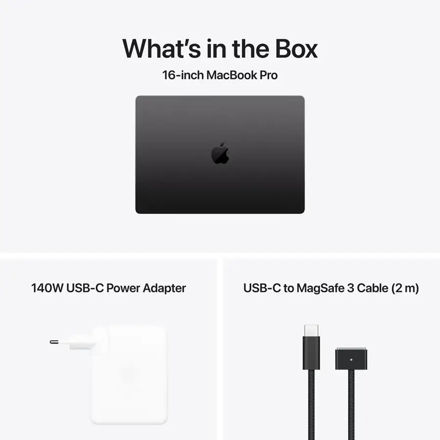 MacBook Pro 16 pouces Apple M5 Pro 24 Go / 1 To — Noir sidéral