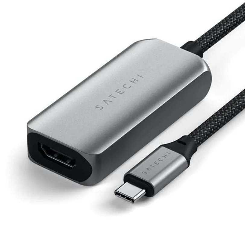 Adaptateur Satechi USB-C vers HDMI 2.1 8K — Gris sidéral — vue 3