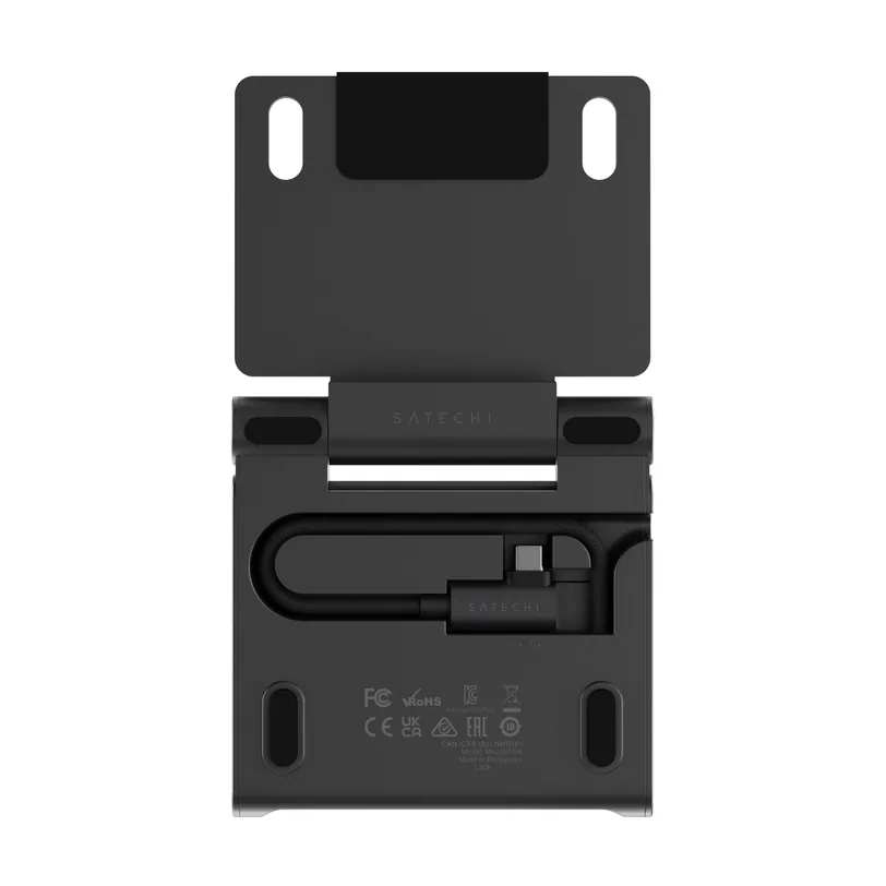 Support pliable Satechi OnTheGo avec hub USB-C pour iPad — Noir sidéral — vue 5