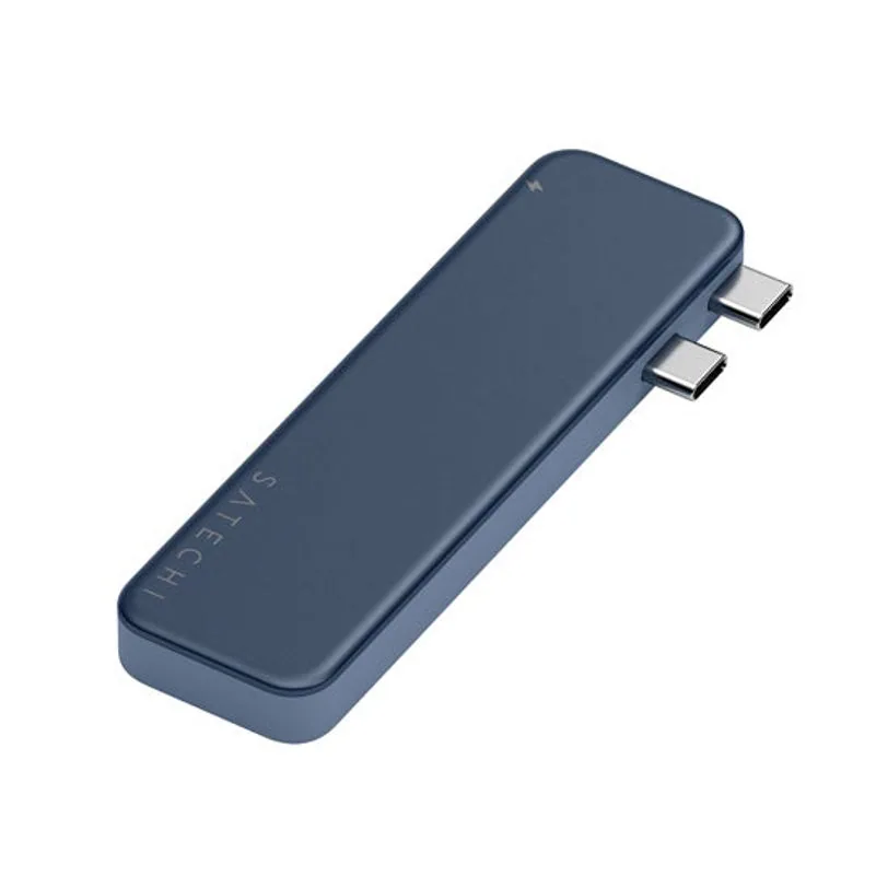 Hub Satechi Snap USB-C pour MacBook Neo — Indigo — vue 2