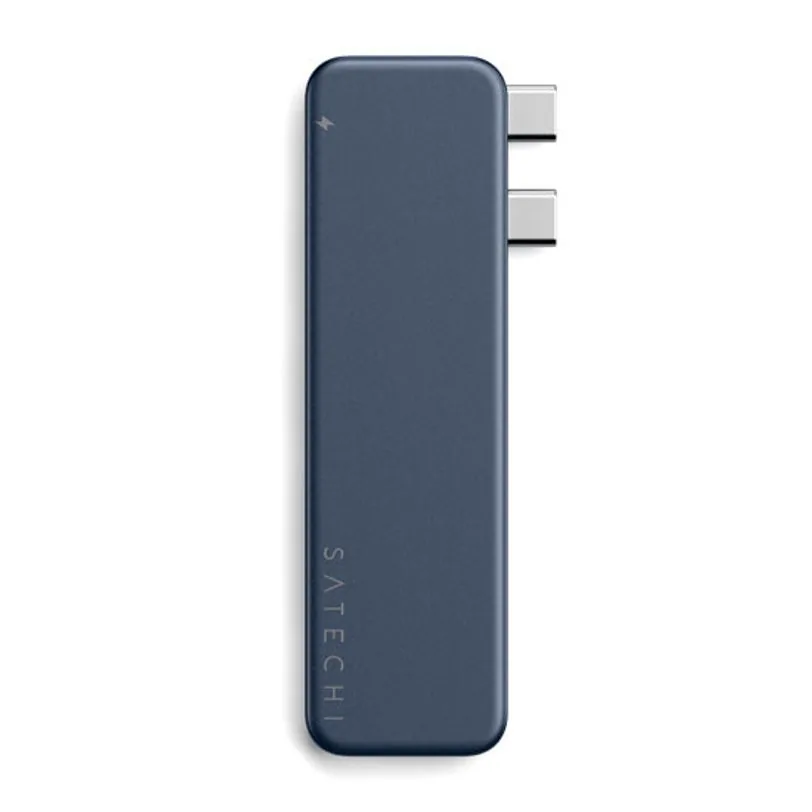 Hub Satechi Snap USB-C pour MacBook Neo — Indigo — vue 4