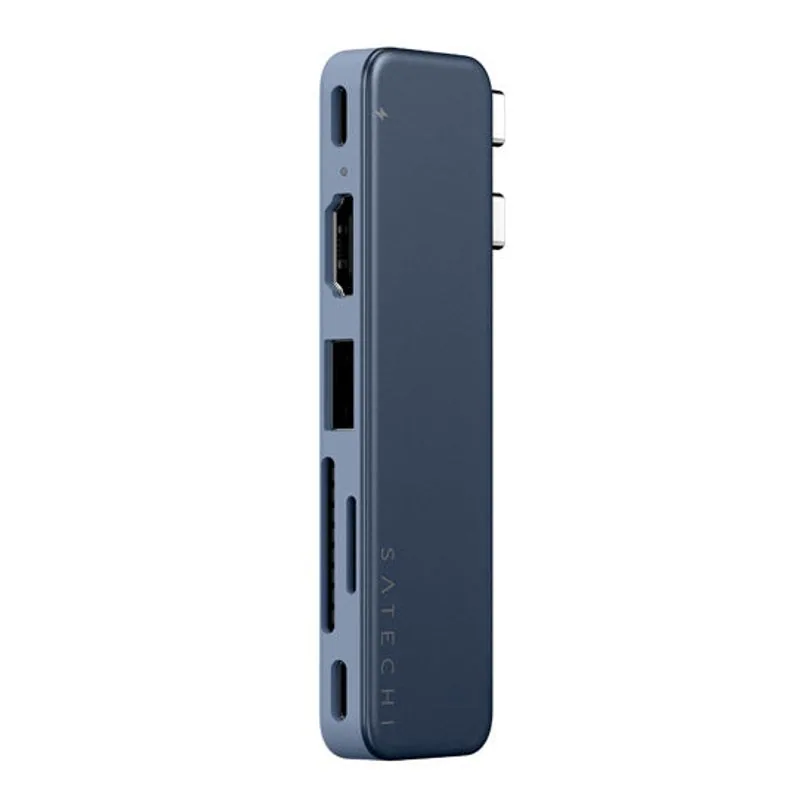 Hub Satechi Snap USB-C pour MacBook Neo — Indigo — vue 6