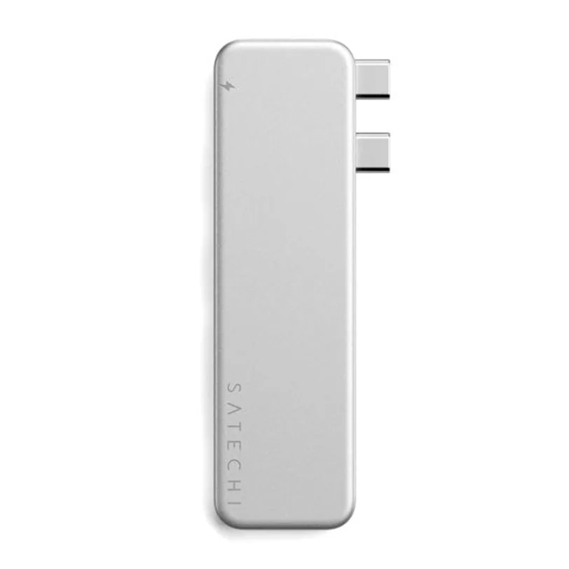 Hub Satechi Snap USB-C pour MacBook Neo — Argent — vue 5