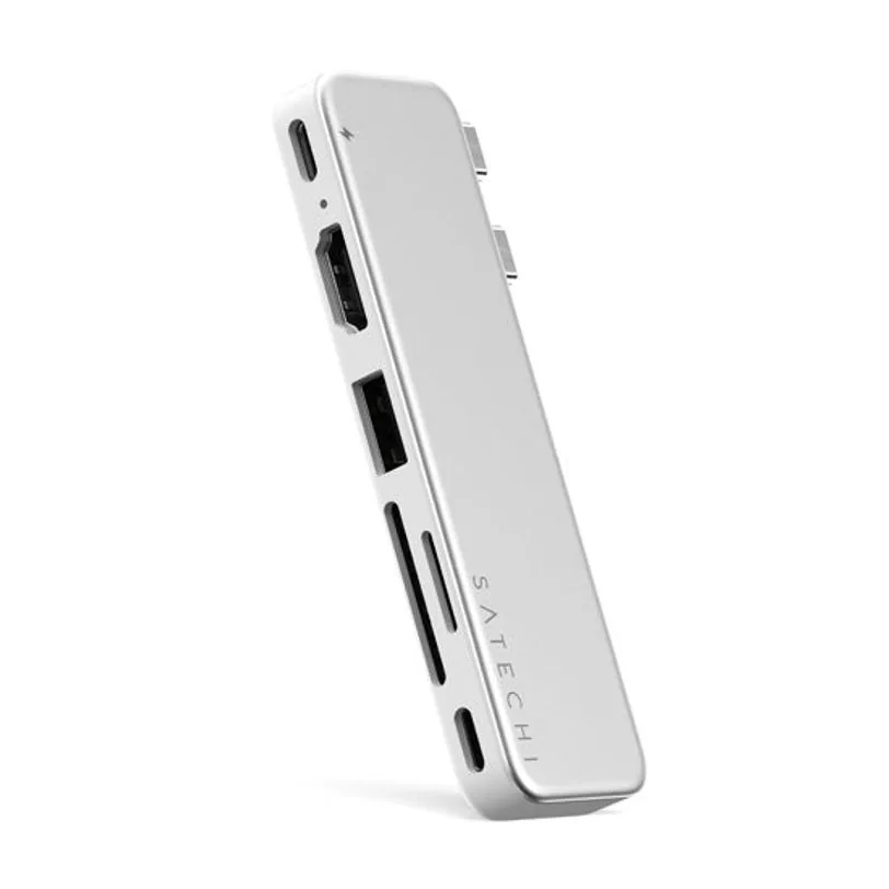 Hub Satechi Snap USB-C pour MacBook Neo — Argent — vue 6