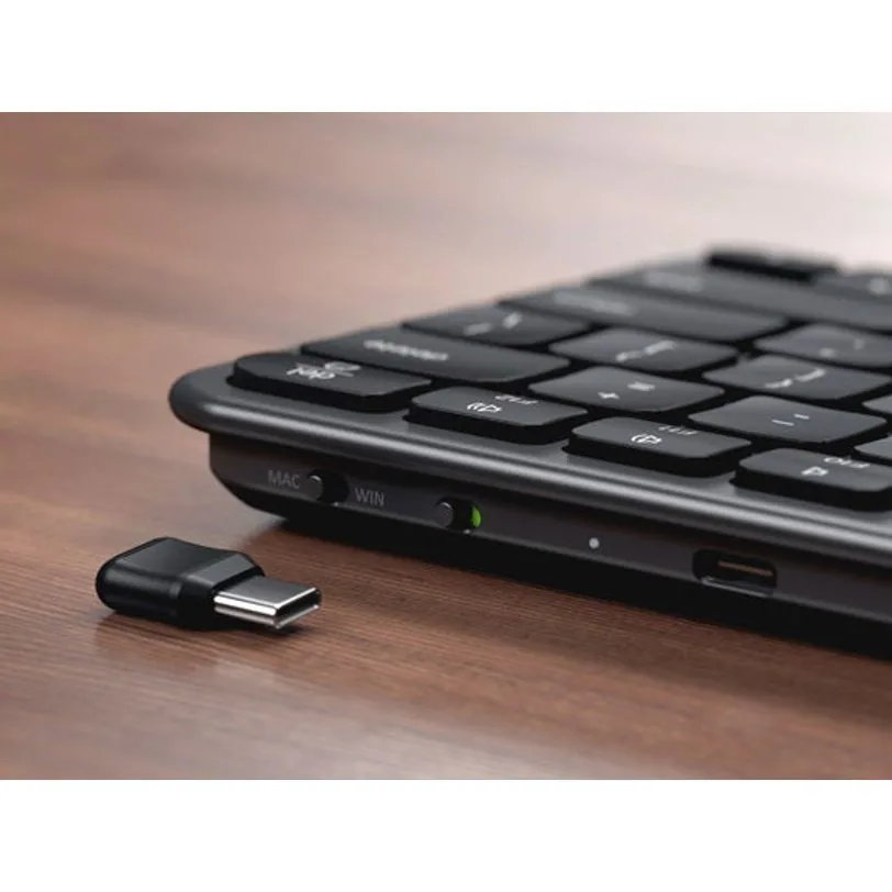 Clavier Satechi Slim EX1 sans fil QWERTY — Noir sidéral — vue 8