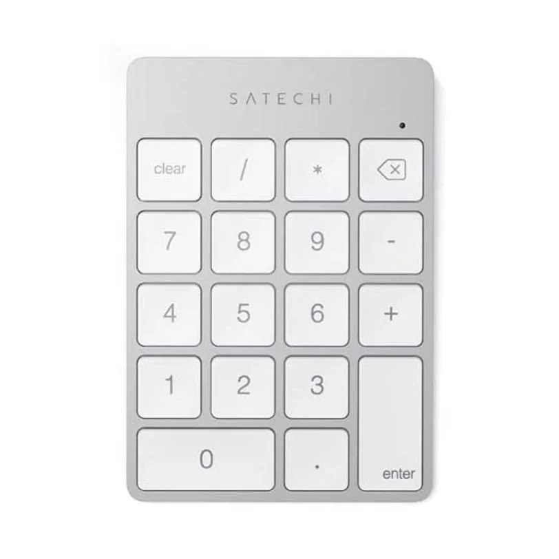Pavé numérique Satechi Slim Bluetooth rechargeable — Argent