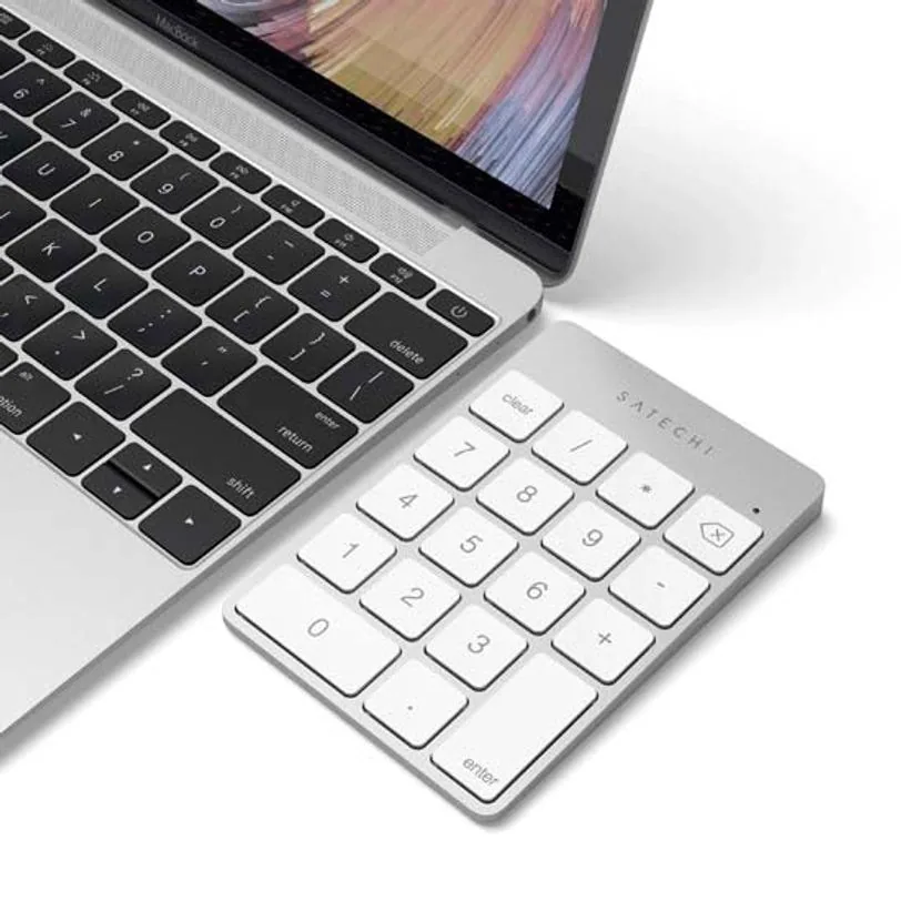 Pavé numérique Satechi Slim Bluetooth rechargeable — Argent — vue 2
