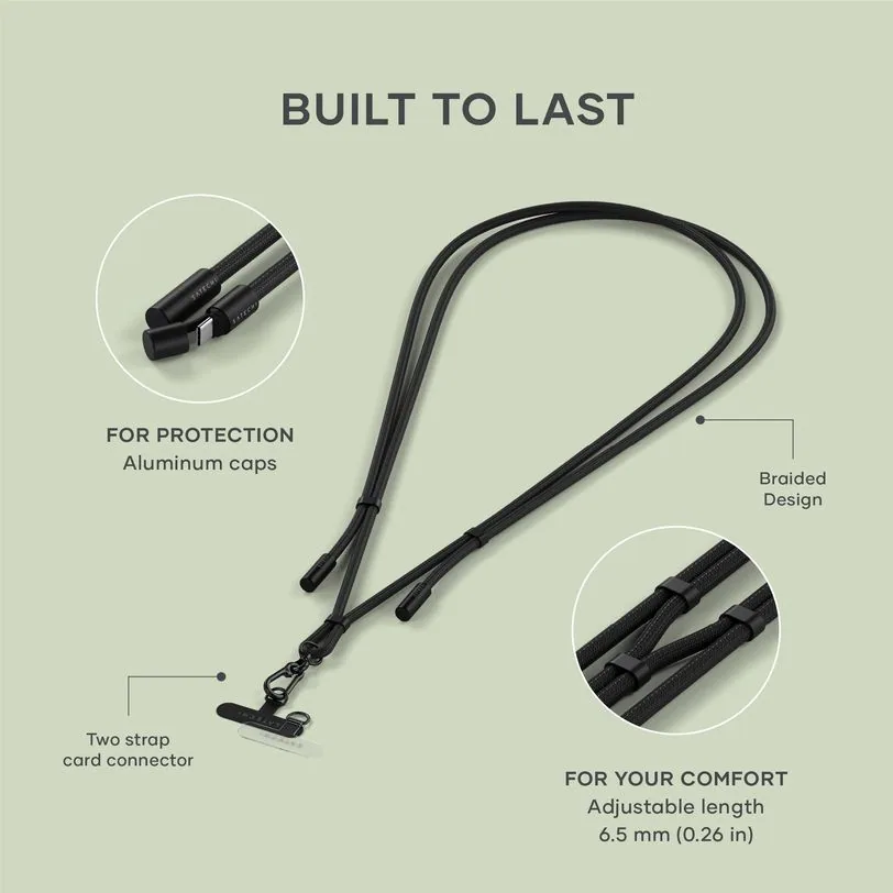 Cordon tour de cou Satechi OnTheGo avec câble USB-C — Noir — vue 4