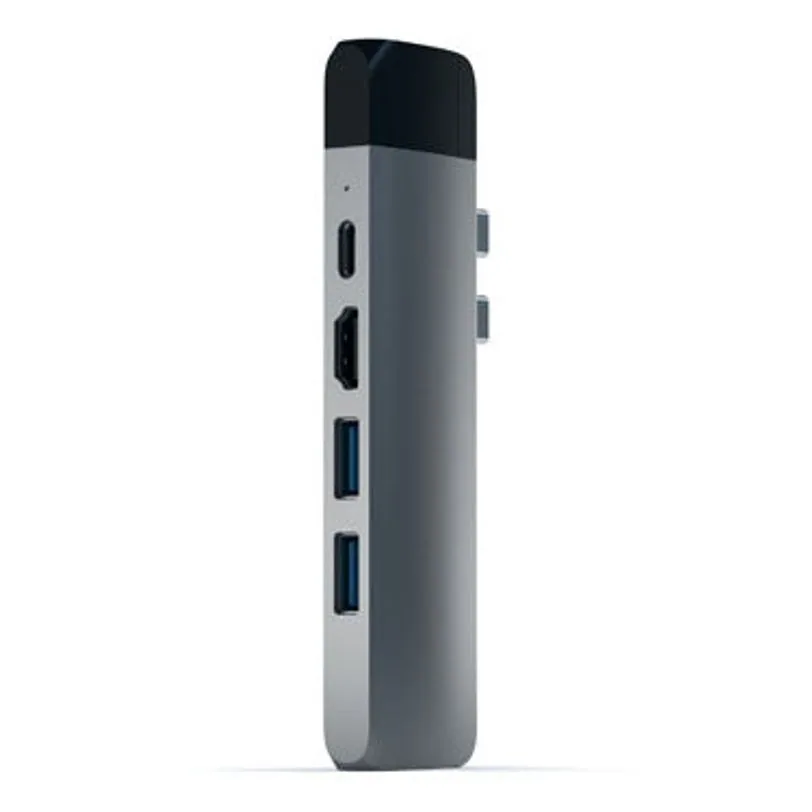 Hub Satechi USB-C Pro avec Ethernet et HDMI 4K — Gris sidéral — vue 6