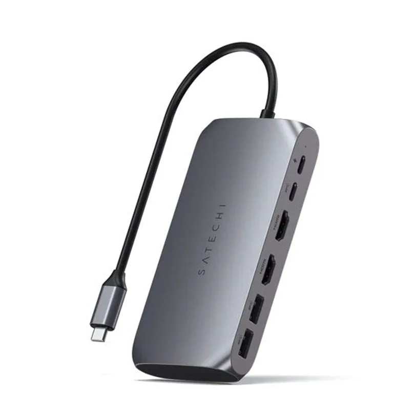 Adaptateur multimédia Satechi USB-C — Gris sidéral