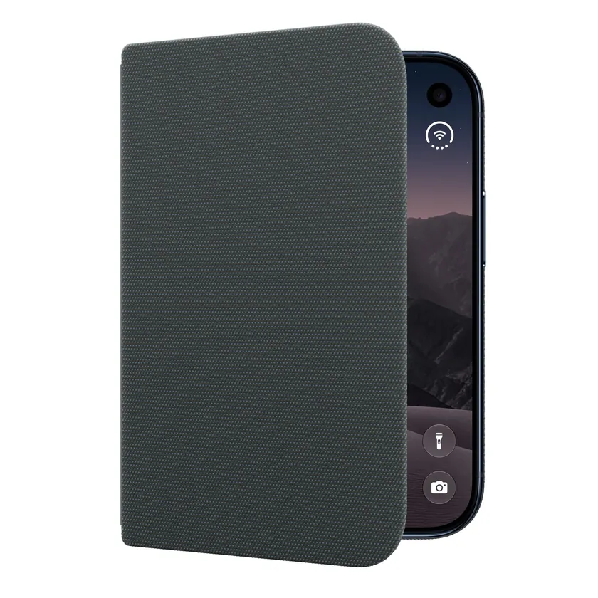 Étui folio iPhone Duo avec support — Bleu marine