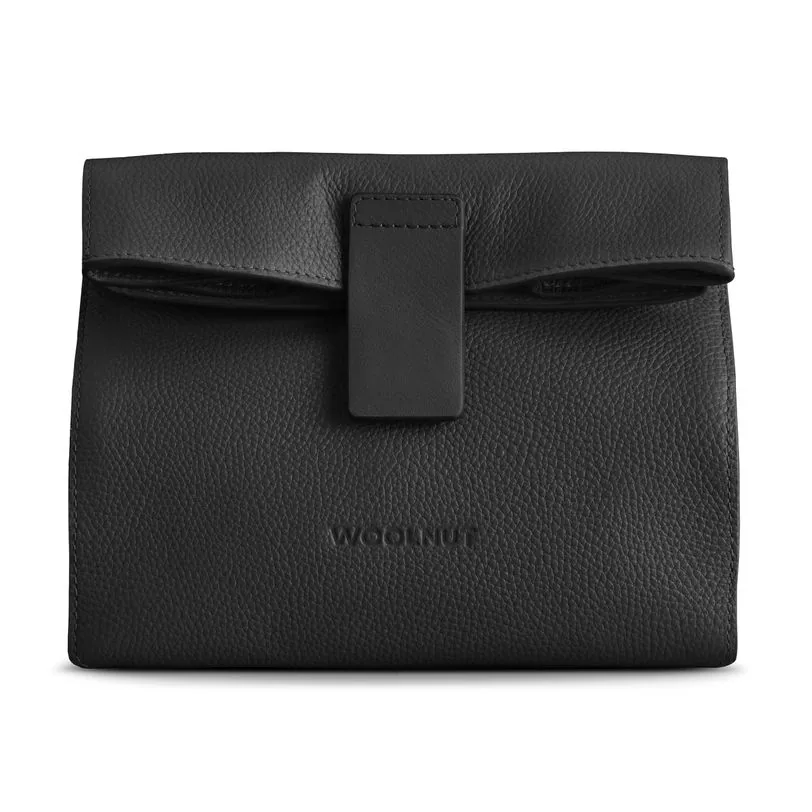 Woolnut sac Mantle cuir — Noir