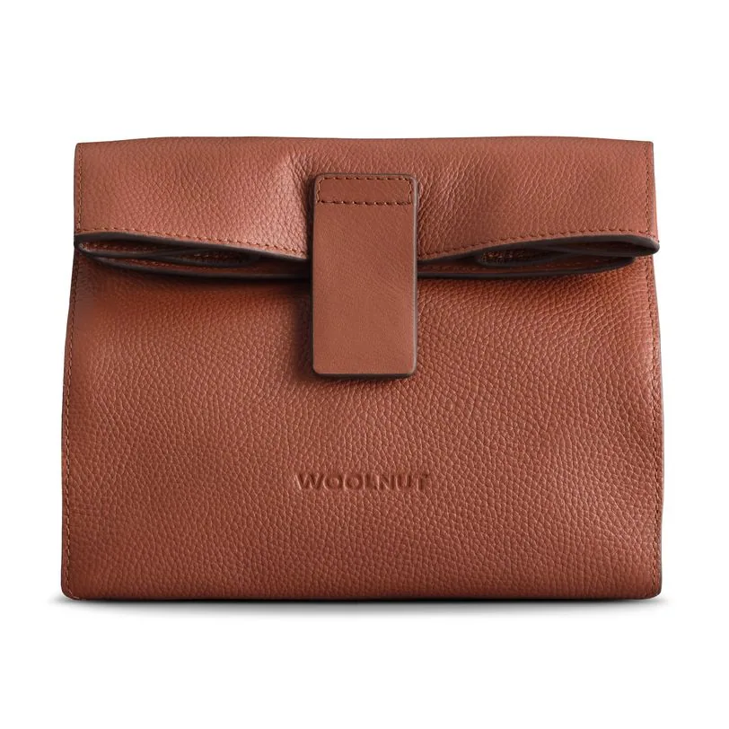 Woolnut sac Mantle cuir — Cognac