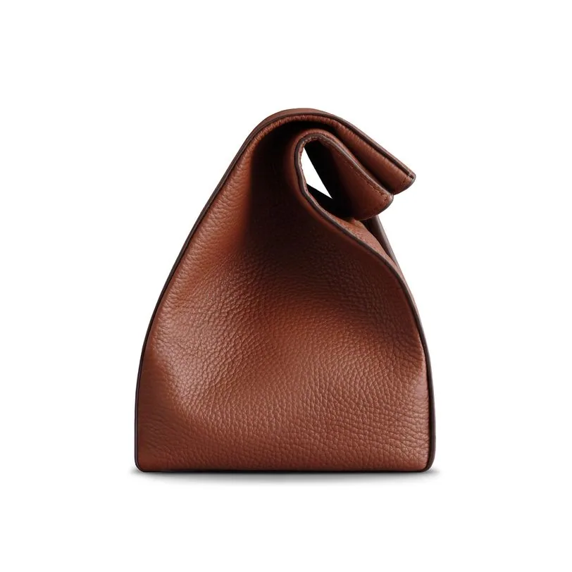 Woolnut sac Mantle cuir — Cognac — vue 3