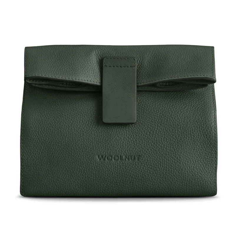 Woolnut sac Mantle cuir — Vert