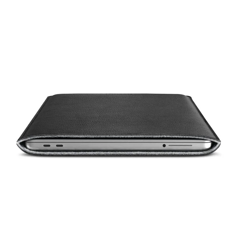 Woolnut housse cuir pour MacBook Neo — Noir — vue 5