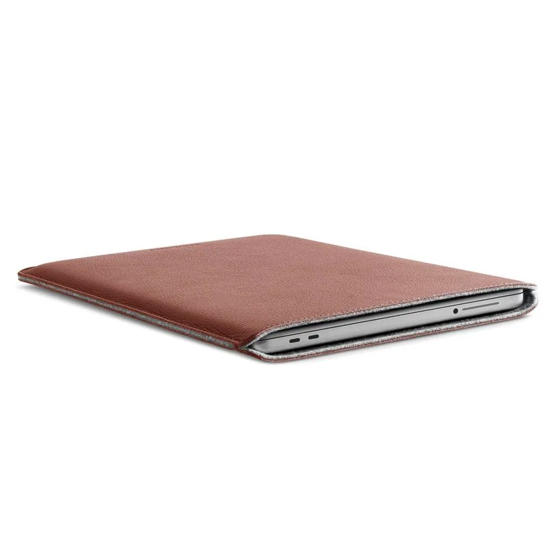 Woolnut housse cuir pour MacBook Neo — Cognac — vue 4
