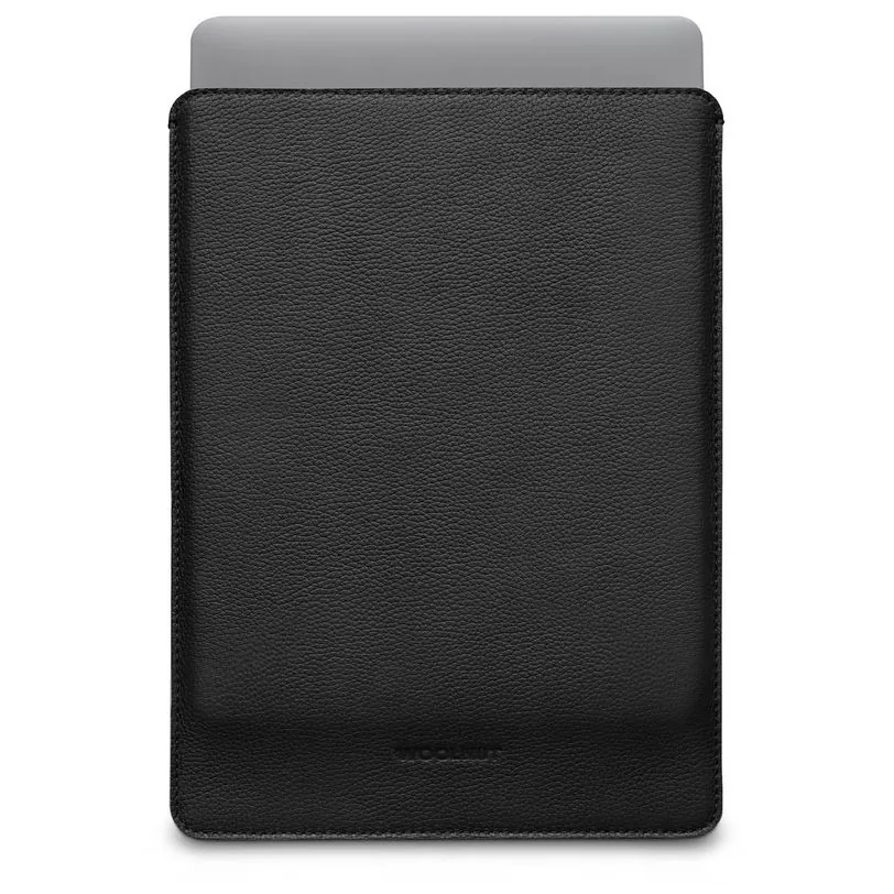 Woolnut housse cuir pour MacBook Pro 14 pouces — Noir