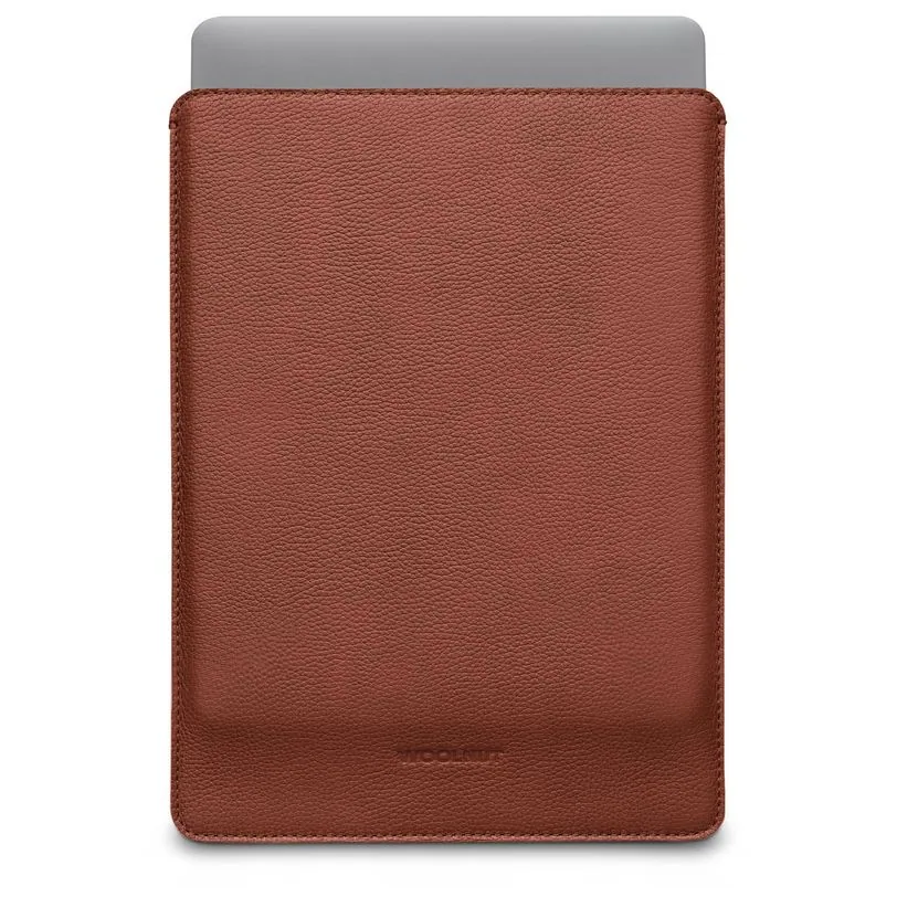 Woolnut housse cuir pour MacBook Pro 14 pouces — Cognac
