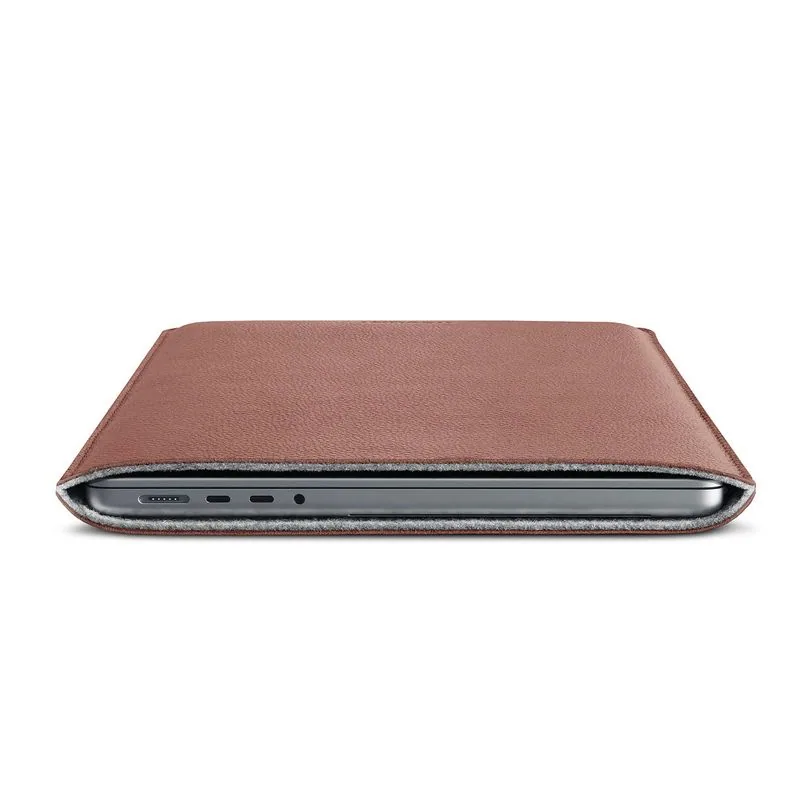 Woolnut housse cuir pour MacBook Pro 14 pouces — Cognac — vue 5