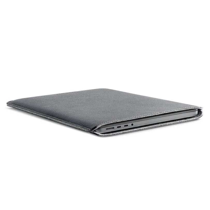 Woolnut housse cuir pour MacBook Pro 14 pouces — Gris sidéral — vue 4