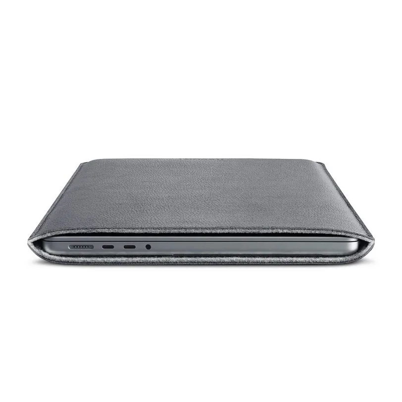 Woolnut housse cuir pour MacBook Pro 14 pouces — Gris sidéral — vue 5