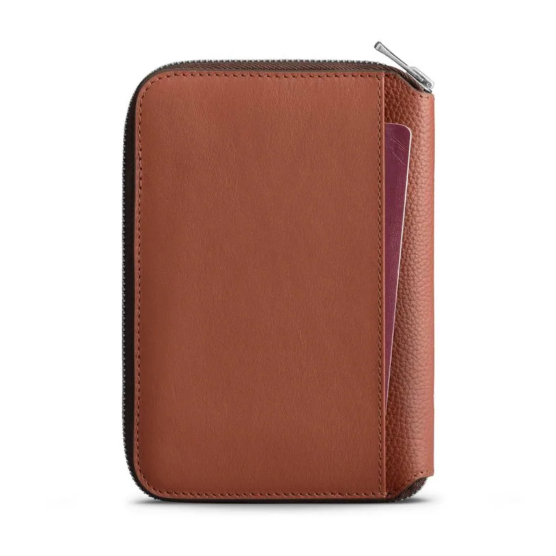 Woolnut folio de voyage cuir — Cognac — vue 5