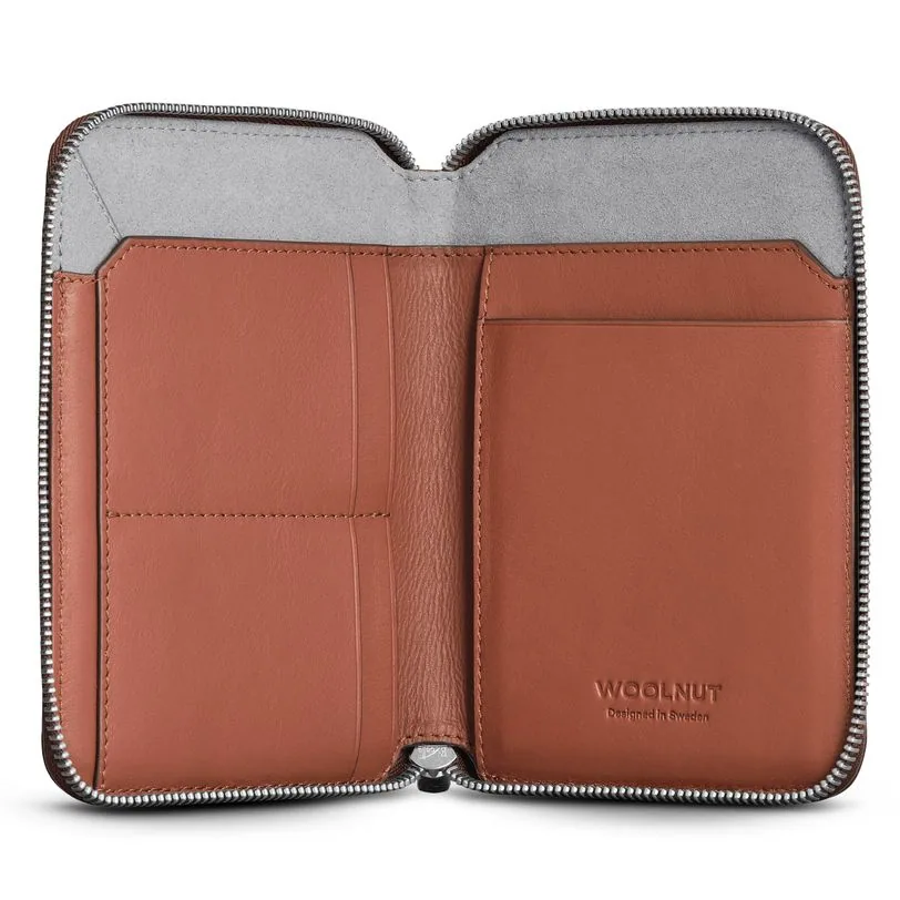 Woolnut folio de voyage cuir — Cognac — vue 6