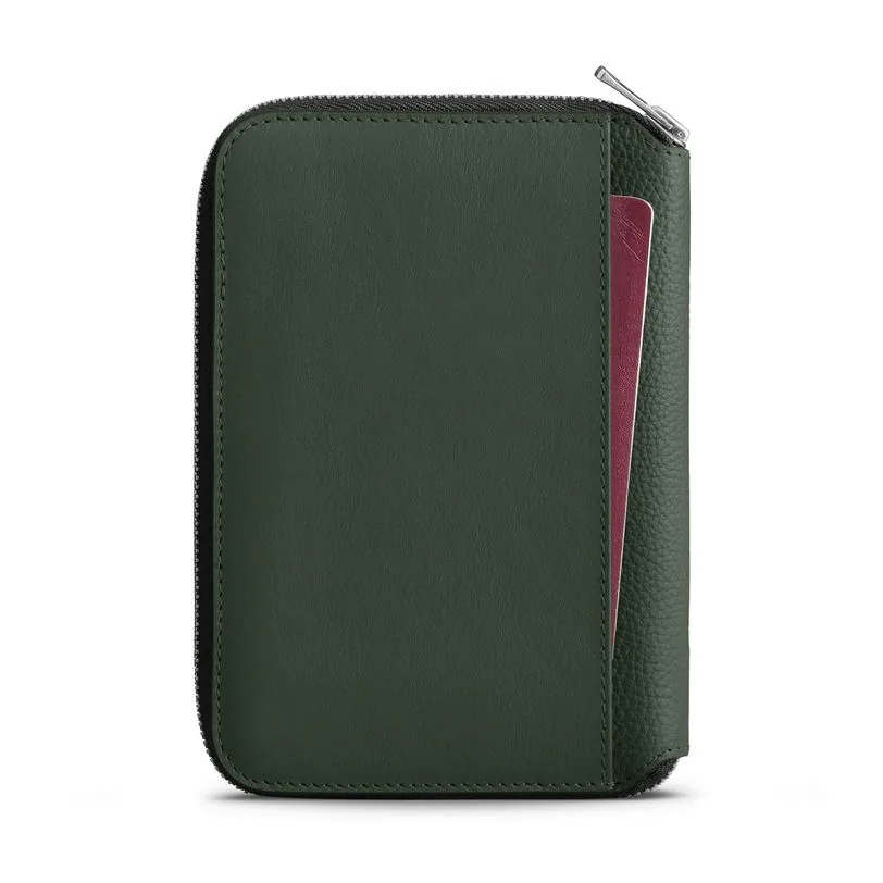 Woolnut folio de voyage cuir — Vert — vue 5