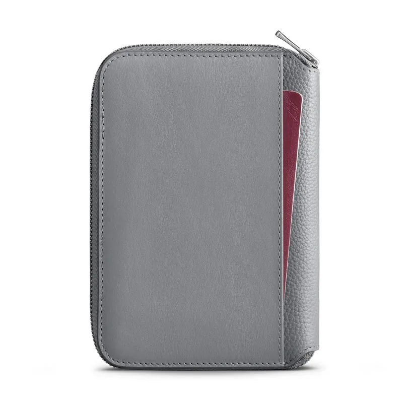 Woolnut folio de voyage cuir — Gris sidéral — vue 5