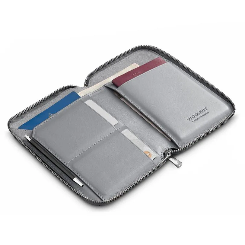 Woolnut folio de voyage cuir — Gris sidéral — vue 7