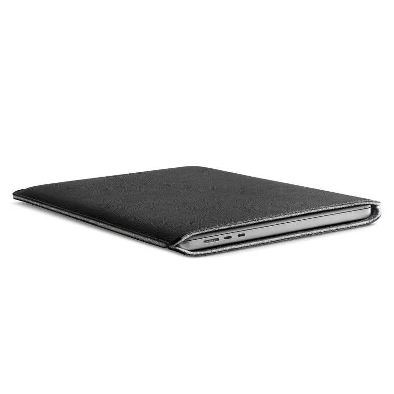 Woolnut housse cuir pour MacBook Air 13 pouces — Noir — vue 4