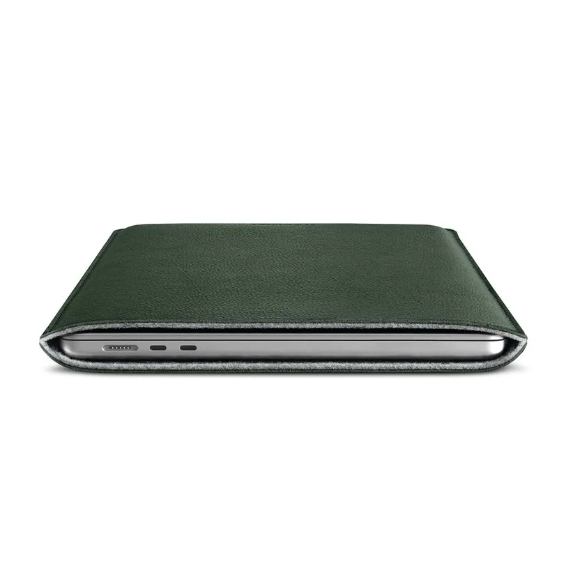 Woolnut housse cuir pour MacBook Air 13 pouces — Vert — vue 5